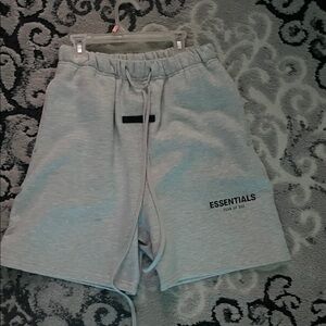 Fear of God Essentials Light Gray Athletic Shorts